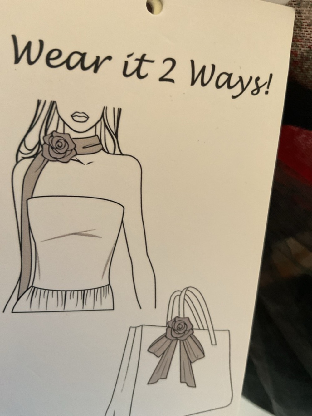 Strapless Ruffle Top Bonus Scarf - Picture 6 of 10